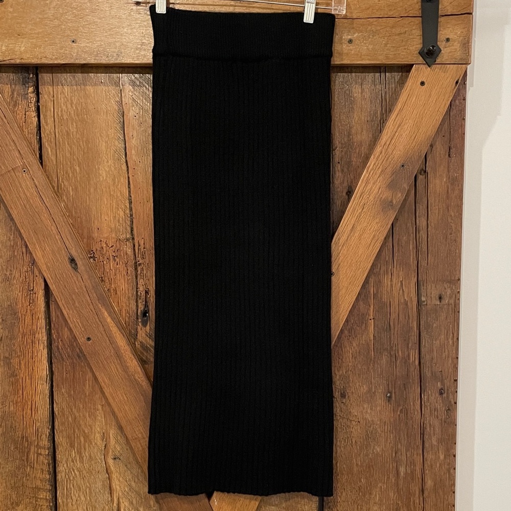 Saturday Sunday by Anthropologie XS Black Midi Skirt